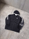 Campera Abrigo Adidas Big Trefoil 90s negra