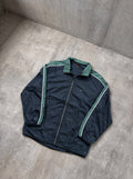 Rompevientos Nike Y2K azul marino con franja verde