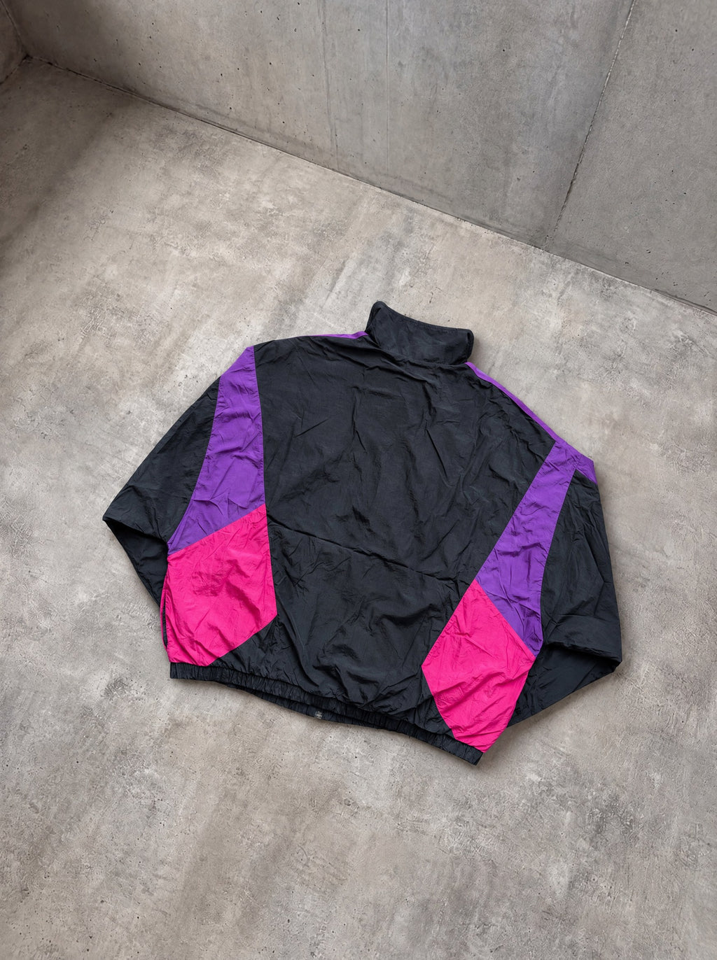 Rompevientos Adidas Originals Colorblock negro, violeta y fucsia