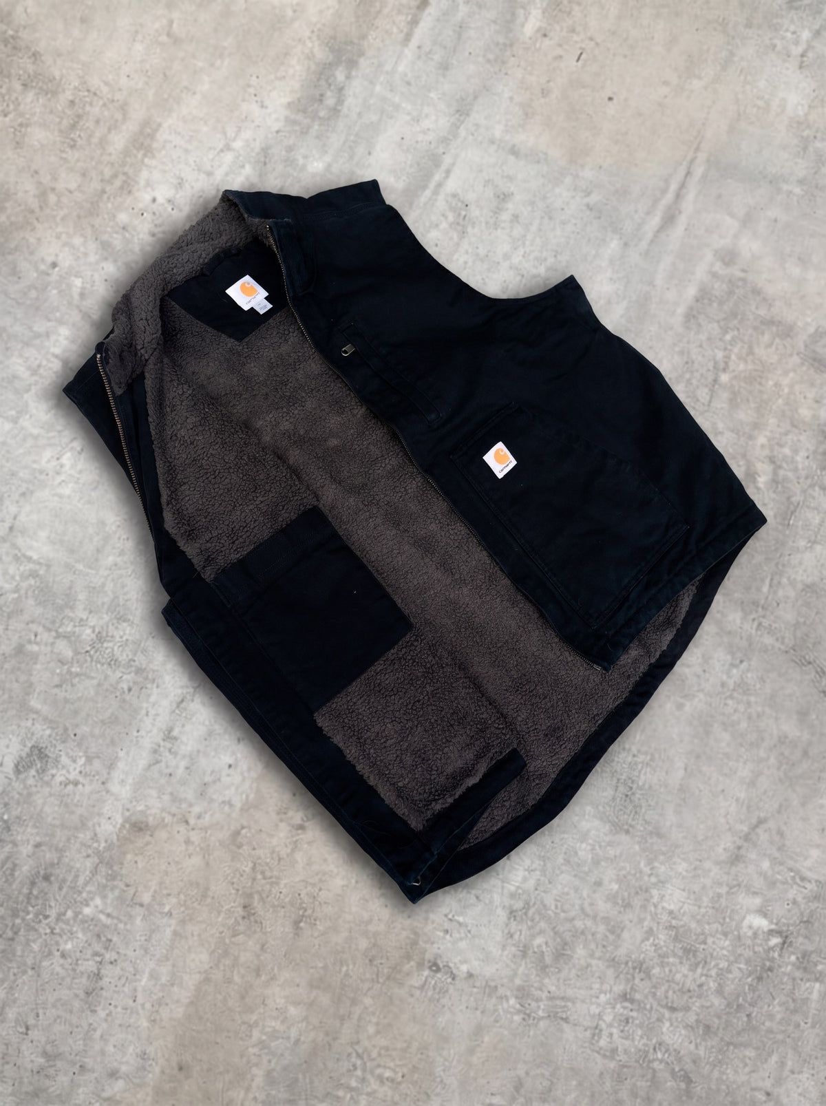 Chaleco Carhartt Sherpa azul muy oscuro