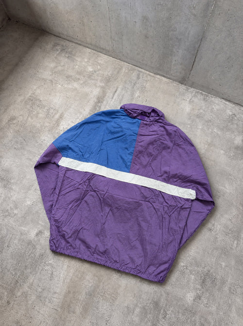Anorak Adidas 90s violeta, azul y blanco