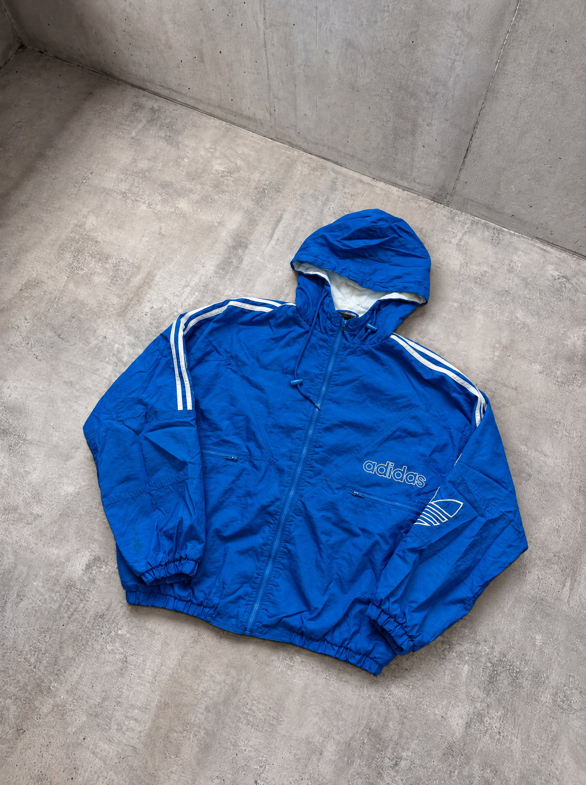 Campera Adidas Trefoil 90s Azul azul
