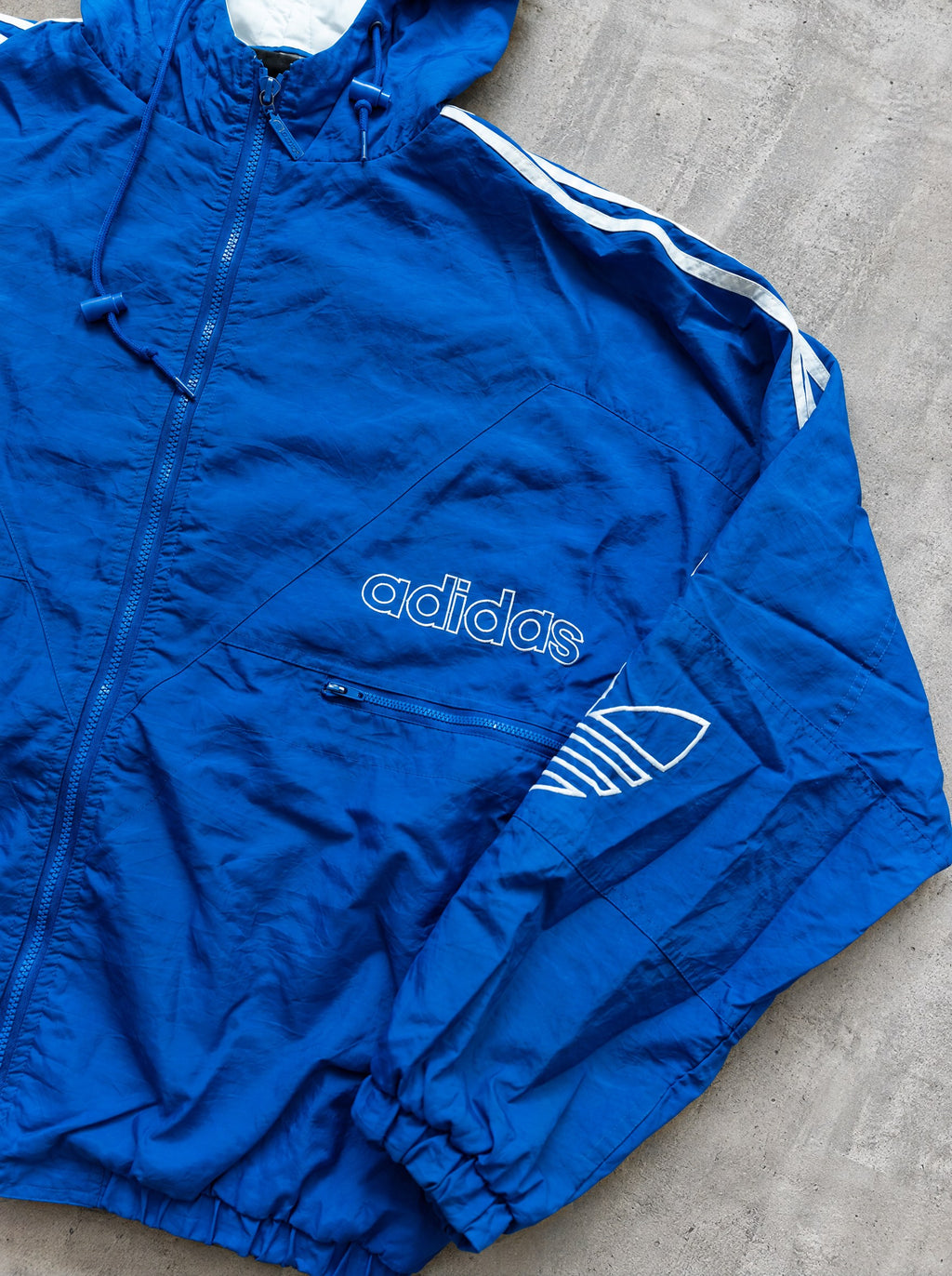 Campera Adidas Trefoil 90s Azul azul