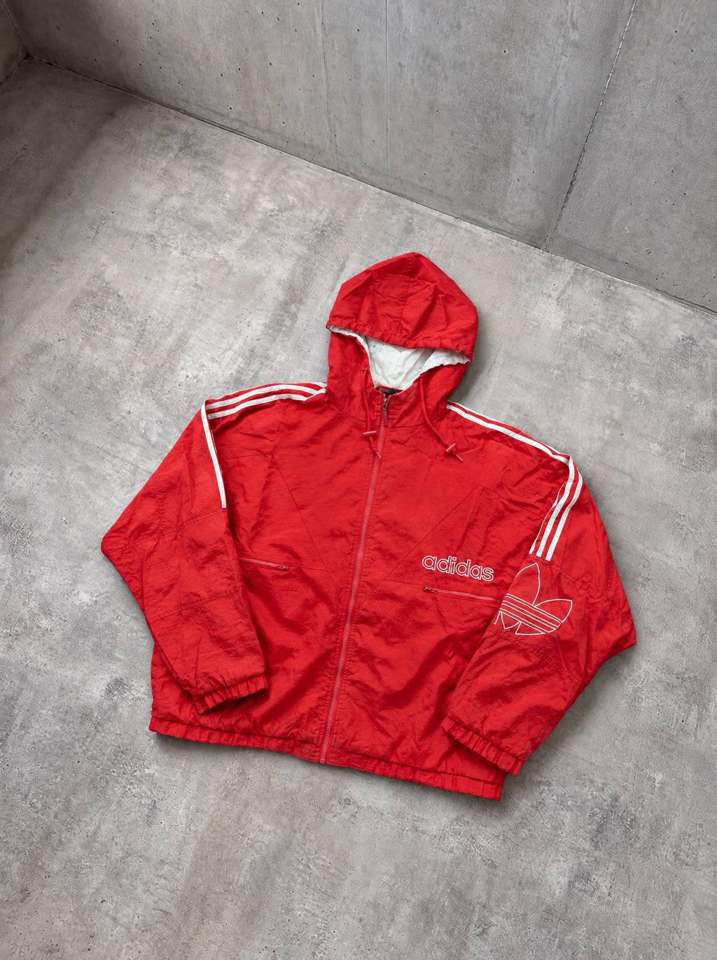 Campera Adidas Trefoil 90s Roja rojo