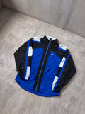 Rompevientos Adidas Trefoil 90s azul, negro y blanco