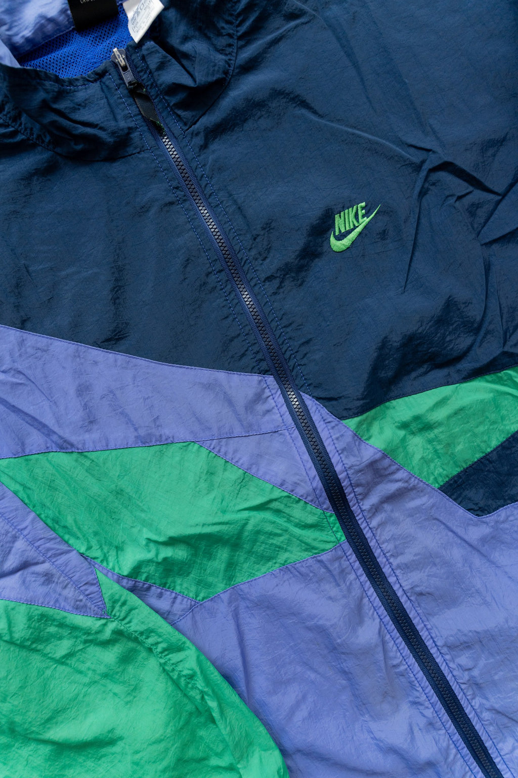 Rompevientos Nike Colorblock 90s azul marino, lila y verde
