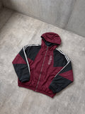 Campera Adidas Trefoil 90s bordó y negro